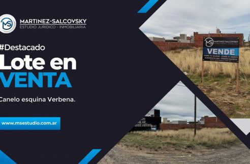 LOTE EN VENTA ESQUINA ZONA COMERCIAL SOLANA DE LA PATAGONIA MADRYN
