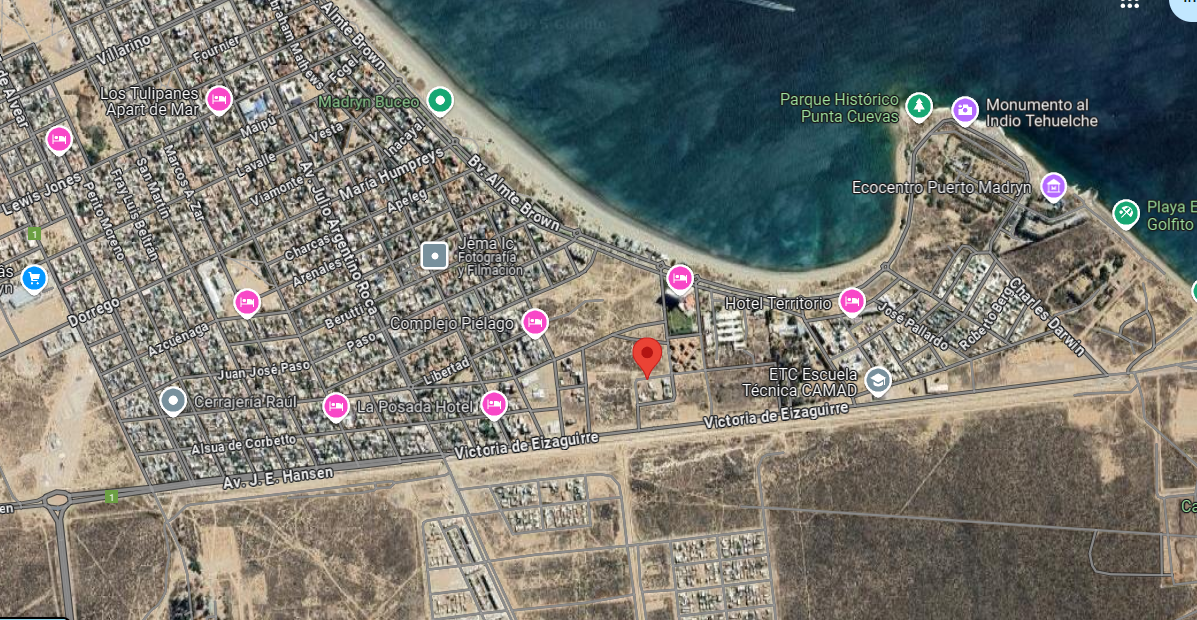 Terreno en Venta En Puerto Madryn de: 339,56 m2 con un frente de 10,95 x 31,01